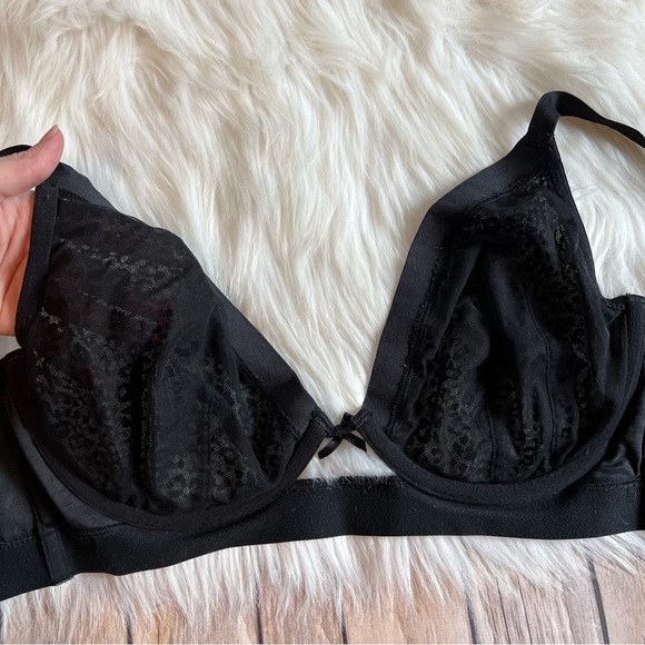 Cacique Leopard Print Black Underwire Bra 40DD - Picture 8 of 8